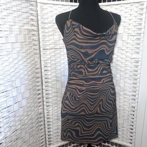 Maisie Wilen Psychedelic Printed Mini Dress 🖤🐯